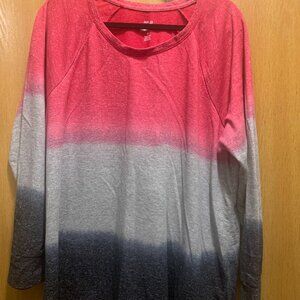 Women's Ombre Long Sweatshirt